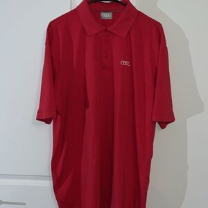 Audi Quattro Dealer Sunday Red Golf Polo Tennis Shirt XL R8 RS7 S4 R4 Salesman
